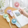 Mini handheld lanyard fan, colorful small electric fan, portable handheld small fan, silent and low-noise details Picture